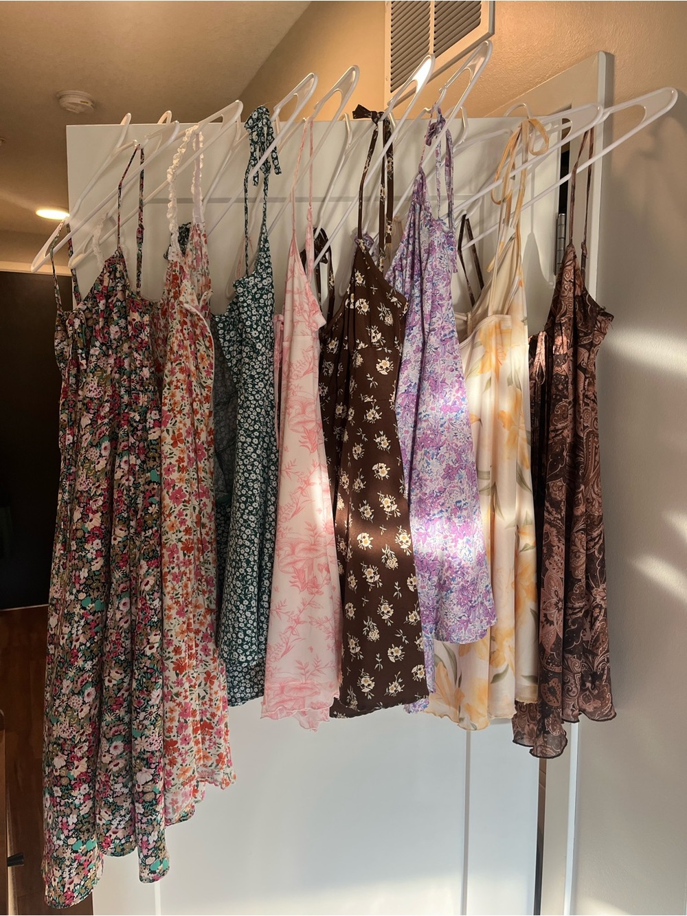 Mixed Floral Slip Dress Lot of 8 - Multicolor Summer Dresses